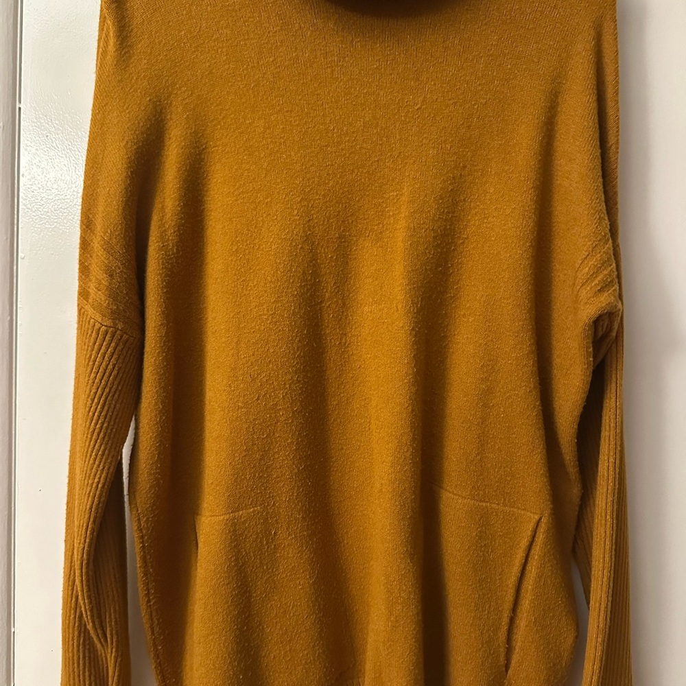 Cyrus Mustard Cowl Neck Sweater